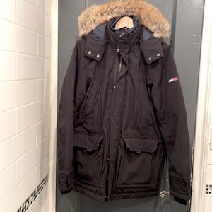 TOMMY JEANS Mens Parka with Faux Fur hood Size M